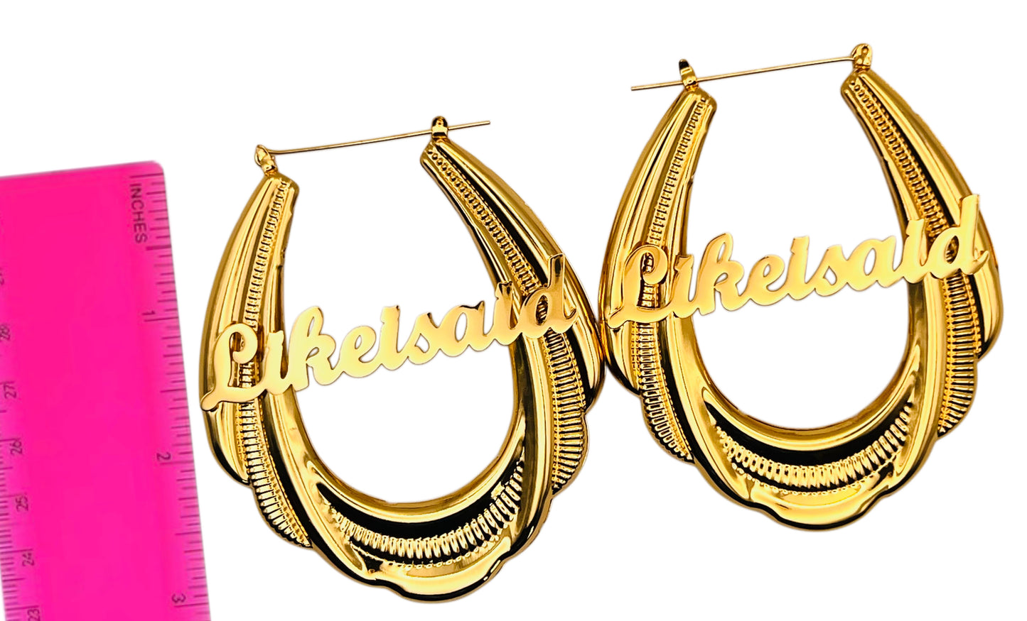 LikeISaid Gold Hoop Earrings🩷