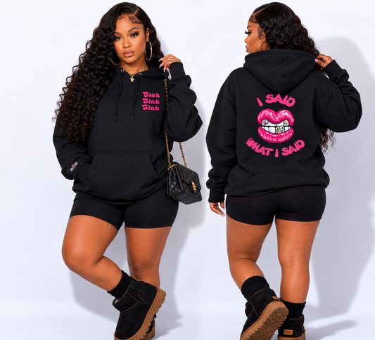 I Said What I Said Hoodie (black)