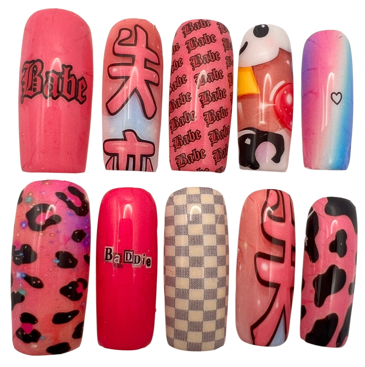 Bubblegum Baddie Press On Nail Set