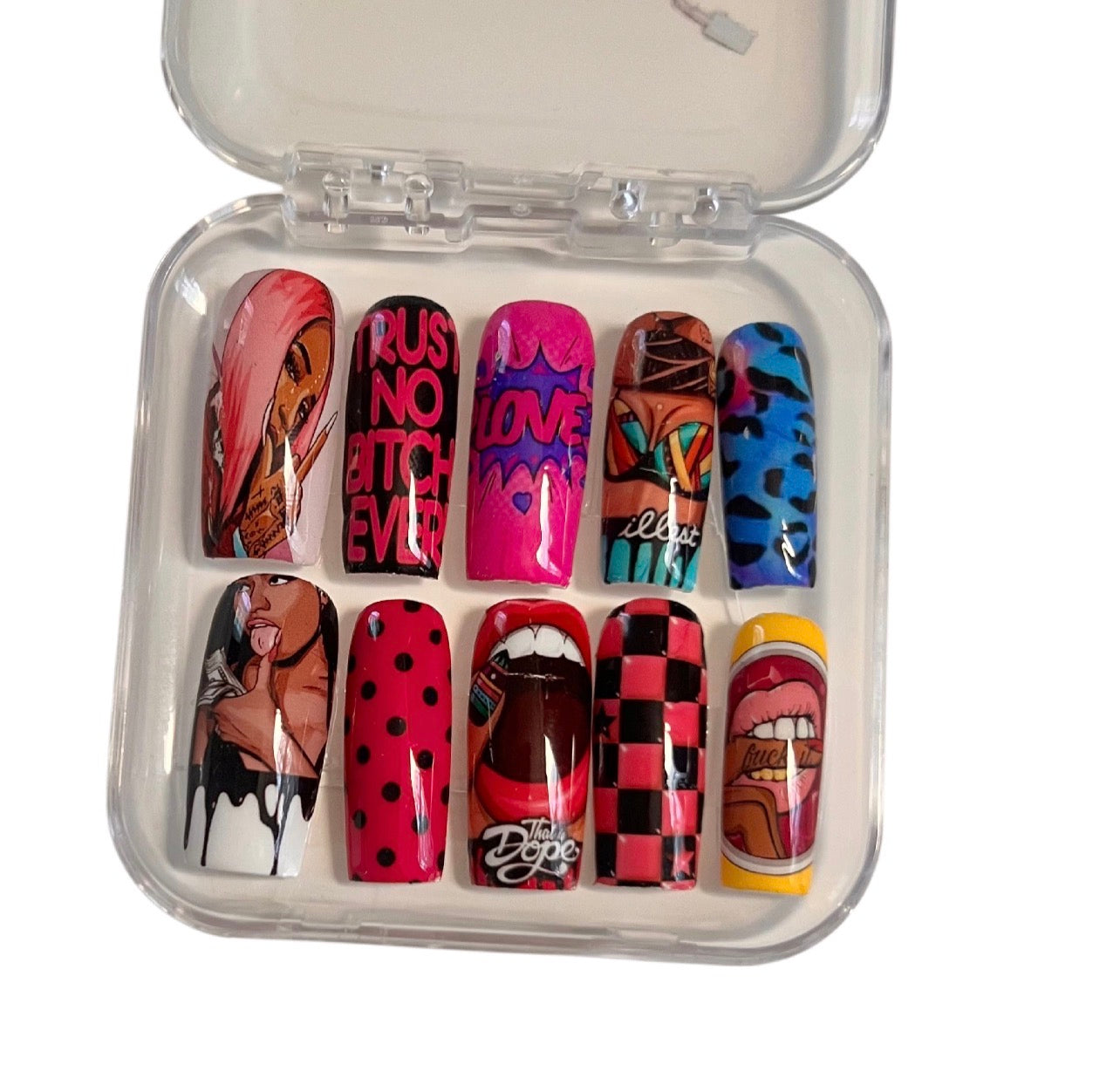 Hip Hop Baddie Press On Nail Set