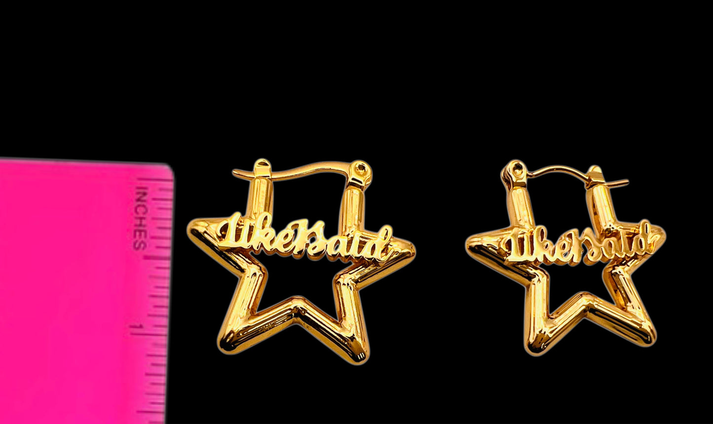 LikeISaid Star Bamboo Earrings🩷