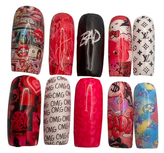 OMG I’m Badd Press On Nail Set