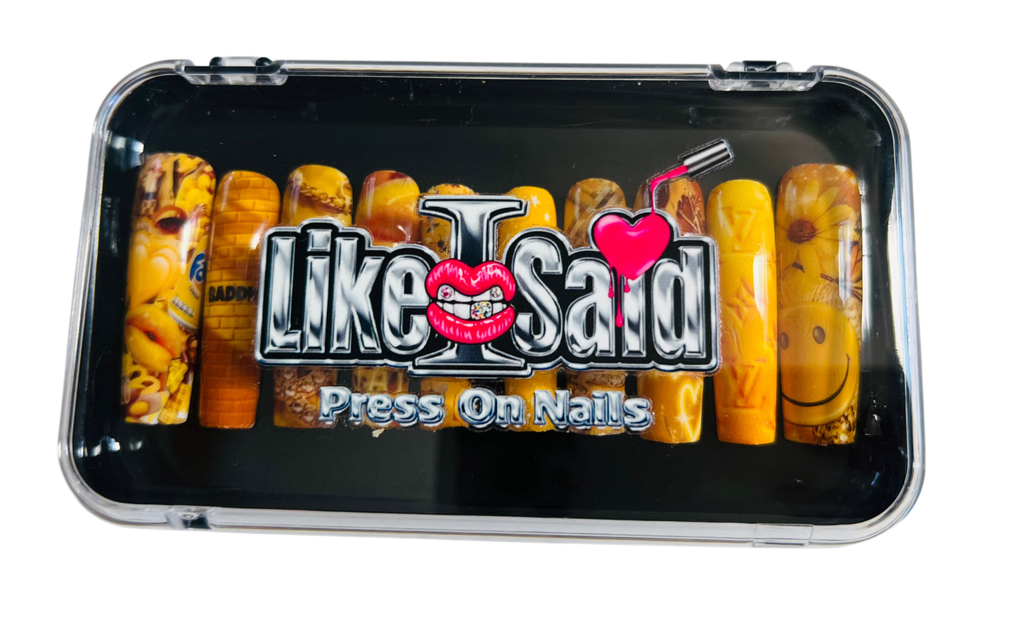 Pretty Yellow Aesthetic XL Press On Nail Set