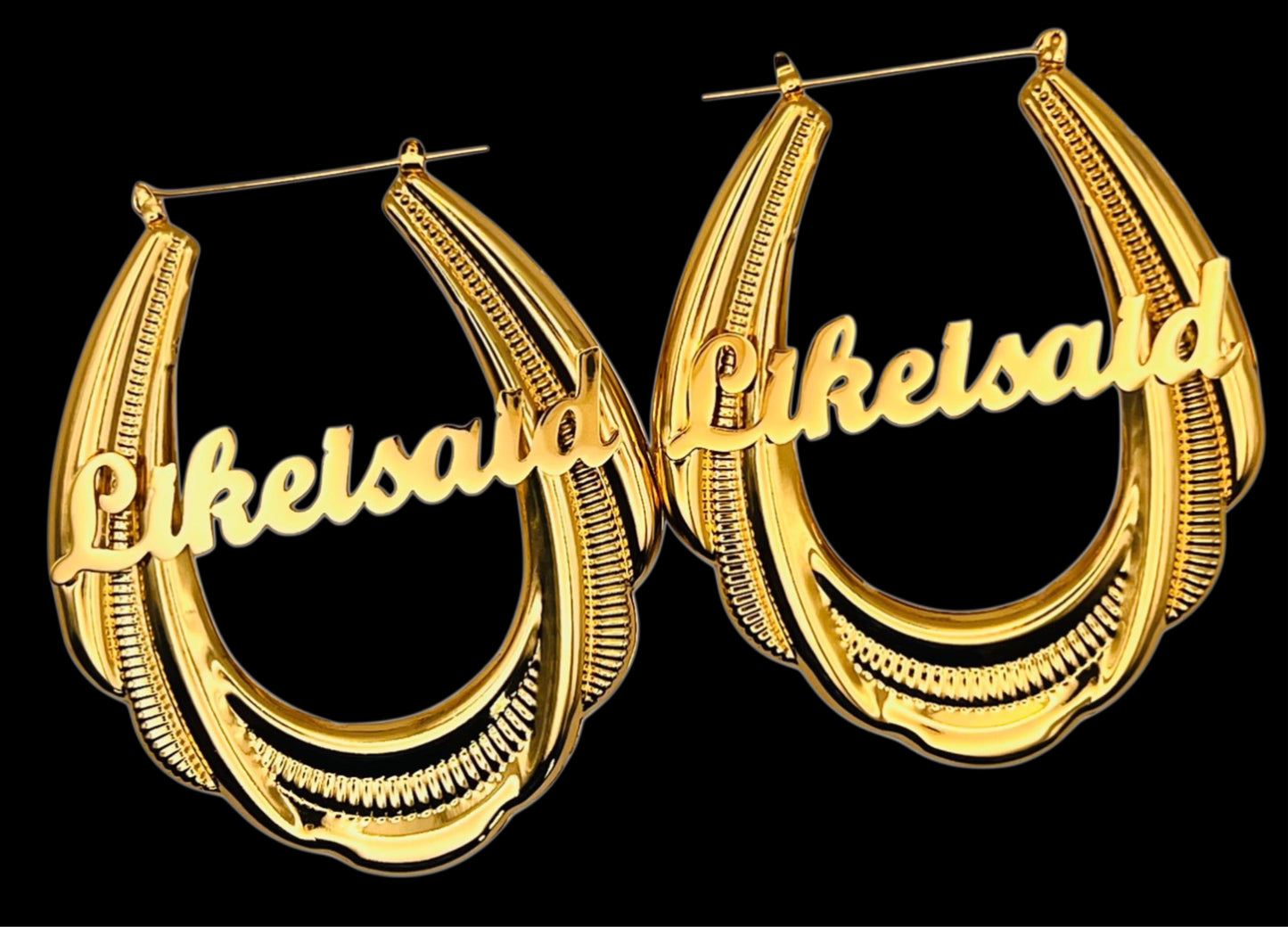 LikeISaid Gold Hoop Earrings🩷