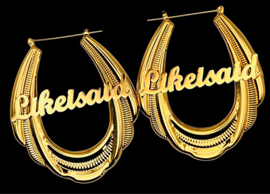 LikeISaid Gold Hoop Earrings🩷